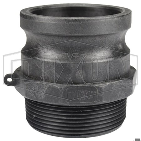 Dixon Type F Cam and Groove Adapter, 3 in, Male Adapter x MNPT, Polypropylene, Domestic PPF300